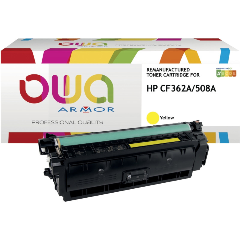 Toner laser compatible à la marque HP CF362A jaune