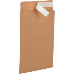 Carton de 500 pochettes kraft renforcé 162 x 229 mm 120g bande silicon