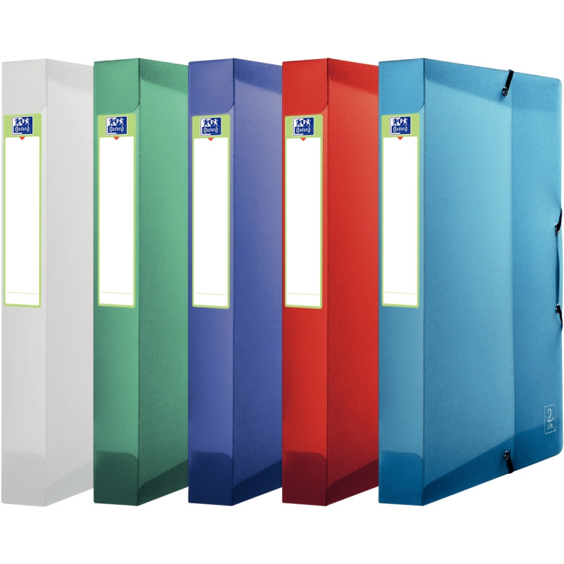 Boite de classement en polypropylène 2ND LIFE dos 4 cm, coloris assort