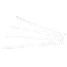 Boîte de 100 anneaux à relier en métal diamètre 6mm blanc