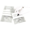 Carton de 1000 sachets ZIP 100x150mm transparent/bandes blanches