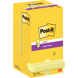Lot de 12 blocs de 90 feuilles Z-Notes Super Sticky post-it, 76 x 76 m