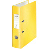 Classeur à levier 180° WOW pour format A4, dos 8 cm, jaune