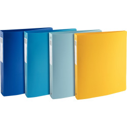 Classeur 4 anneaux BEEBLUE en polypropylène recyclé, dos 4 cm, format