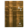 Répertoire reliure intégrale 180 pages, format A4, quadrillé 5x5, papi