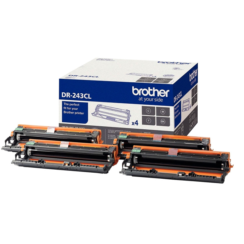 Brother DR243CL pack de 4 tambours laser noire, cyan, magenta et jaune