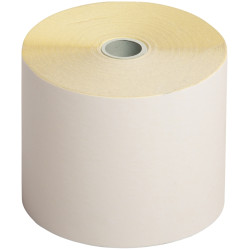 Paquet de 10 bobines 76x70x12 mm 2plis autocopiants 57g/m² métrage (+