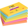 Paquet de 6 blocs de 90 feuilles Super Sticky post-it, 76 x 127 mm