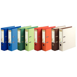Carton de 10 classeurs à levier FOREVER, dos 8 cm, coloris assortis