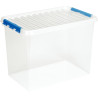 Boite de rangement QLINE 72L transparente