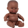 Poupée garçon africain 21 cm