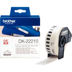 Recharge Brother DK-22210 29 mm noir sur blanc
