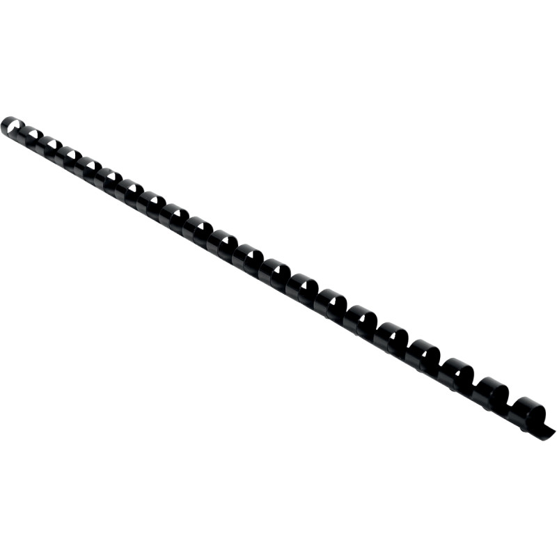 Boîte de 25 reliures plastiques couleur Ø 8mm noir