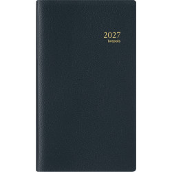 Agenda semainier Notaplan 8,9x16cm noir