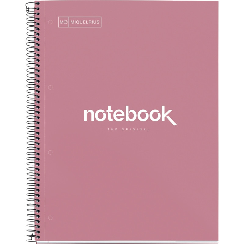 NOTEBOOK MIQUELRIUS format A4, 80 feuilles 90g, quadrillé 5x5, couvert