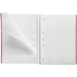 NOTEBOOK MIQUELRIUS format A4, 80 feuilles 90g, quadrillé 5x5, couvert