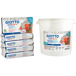 Seau de 5 pains de 1kg de pâte à modeler autodurcissante Plastiroc col