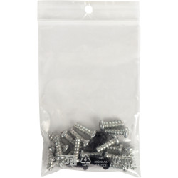 Carton de 1000 sachets ZIP 120x80mm transparent