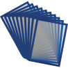 Cadre d'affichage magnétique Magneto Pro A4 bleu lot de 10