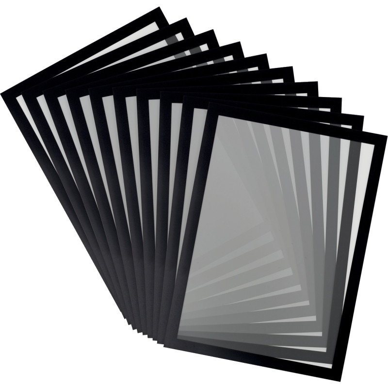 Cadre d'affichage magnétique Magneto Pro A4 noir lot de 10