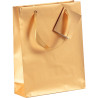 Lot de 5 sacs cadeau 17x6x22cm coloris or
