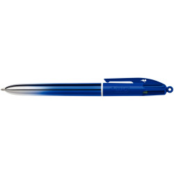 Stylo 4 couleurs Smooth bleu