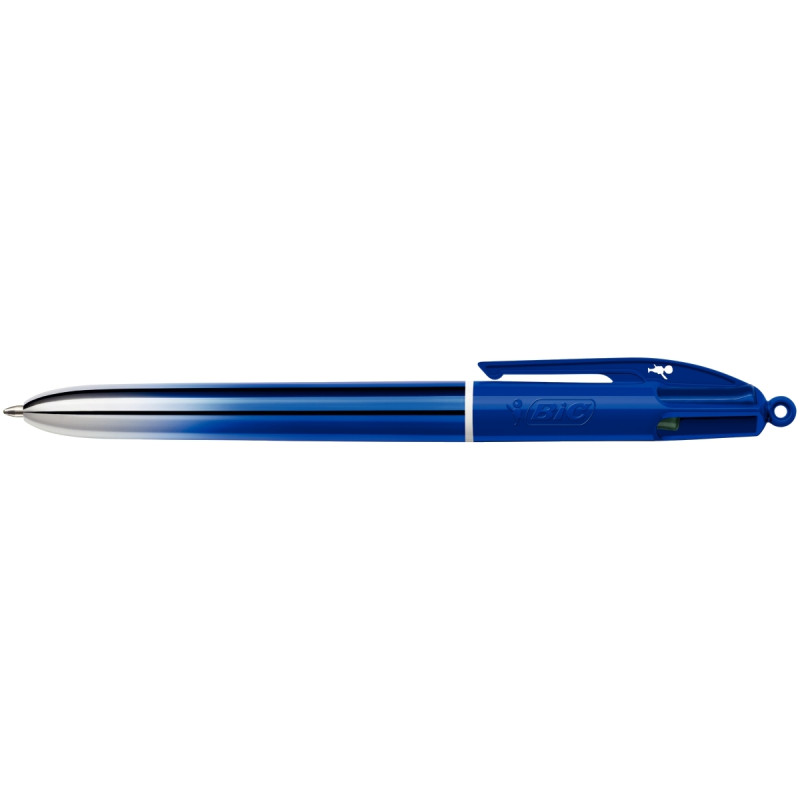 Stylo 4 couleurs Smooth bleu