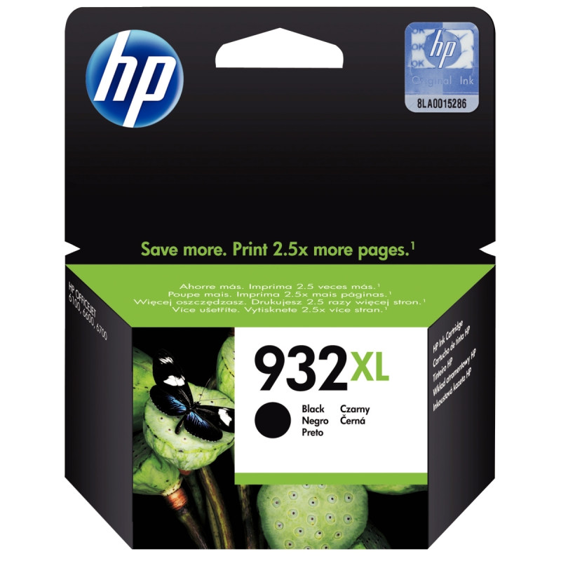 HP 932XL cartouche d'encre noire grande capacité authentique (CN053AE)