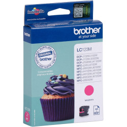 Brother CUPCAKE cartouche jet d'encre magenta authentique (LC123M)