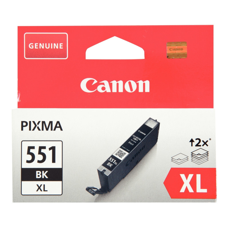 Canon 551XL cartouche jet d'encre noire haute capacité authentique (CL