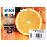 Epson ORANGE / 33 lot 5 cartouches encre noir, noir photo, cyan, magen