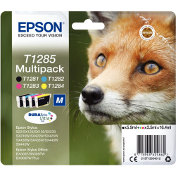 Epson RENARD pack de de 4 cartouches jet d'encre noire, cyan, magenta