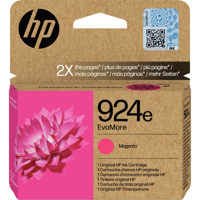HP 924e cartouche d'encre magenta haute capacité authentique (4K0U8NE)