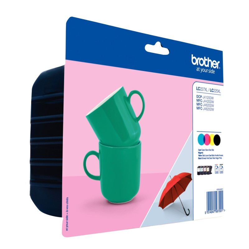 Brother MUGS lot 4 cartouches encre NCMJ haute capacité authentique LC