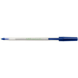 Stylo bille Round Stic bleu