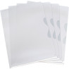 Paquet de 10 pochettes coin en PVC 14/100ème, incolore