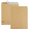 Paquet de 50 pochettes kraft 275x365mm 120g soufflet 30mm bande silico