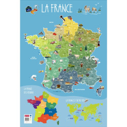 Poster en PVC 76x52cm la France
