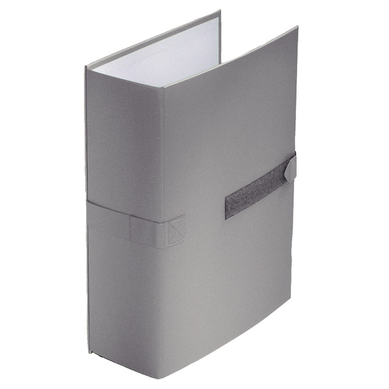 Chemise extensible en balacron avec velcro et rabat, gris
