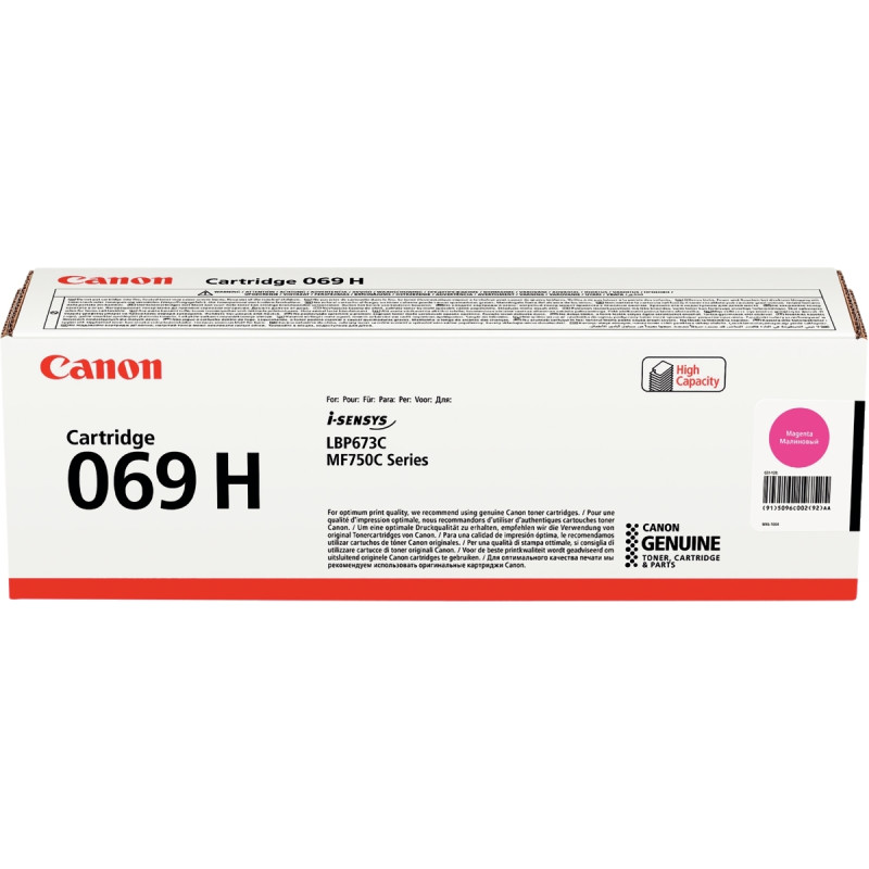 Canon 069H cartouche laser magenta haute capacité authentique