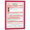 Sachet de 2 cadres d'affichage A4 adhésif repositionnable avec contour