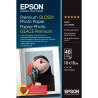 Paquet de 40 feuilles de papier photo premium glacé marque Epson forma