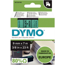Recharge DYMO D1 9 mm x 7 m noir et vert