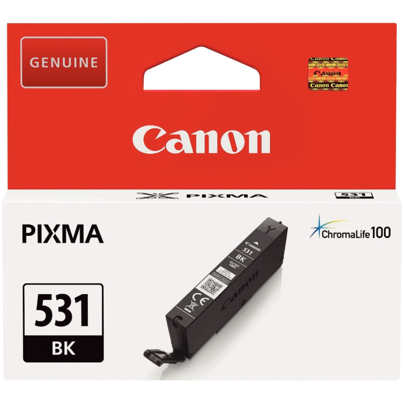 Canon 531 cartouche jet d'encre noir photo authentique (CLI-531BK)