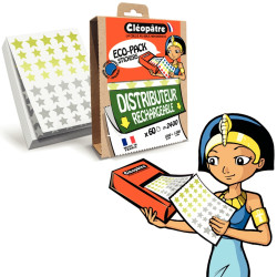 Ecopack de 2400 gommettes étoile or/argent assorties