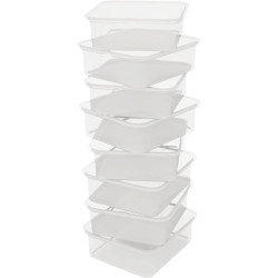 Lot de 8 boites en plastique pour codes 12319/13047