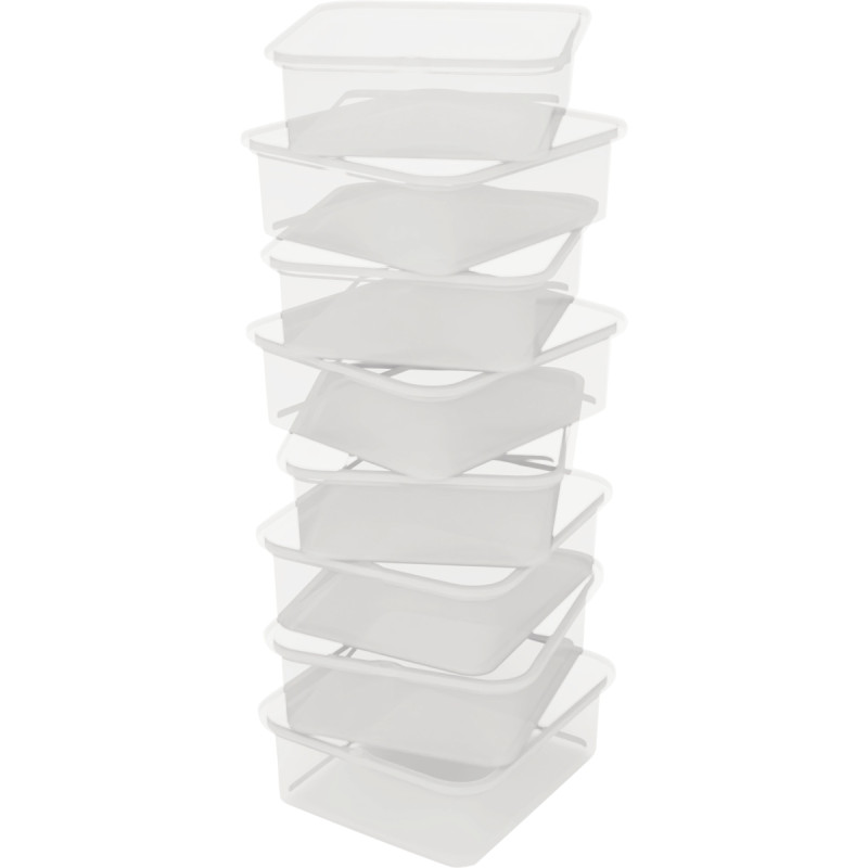 Lot de 8 boites en plastique pour codes 12319/13047