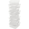 Lot de 8 boites en plastique pour codes 12319/13047