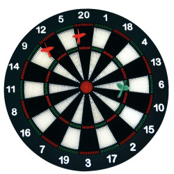 Cible de jeu diamètre 40cm avec 6 fléchettes en PVC