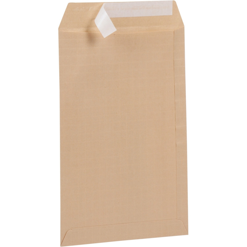 Paquet de 50 pochettes kraft armé 260x330mm 130g bande siliconée